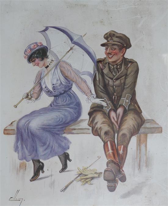 A First World War print